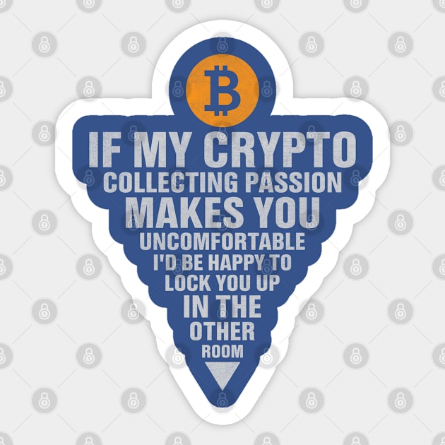 Crypto Collecting Passion Sticker by satoshirebel